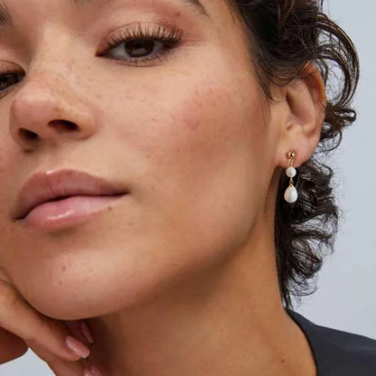 Boucle d'Oreille Clip Perle