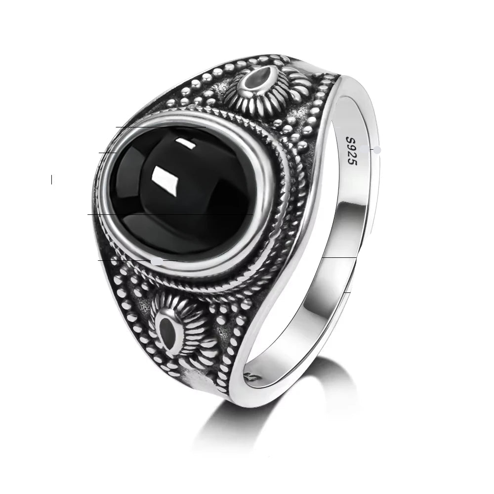 Bague Homme Perle Noire