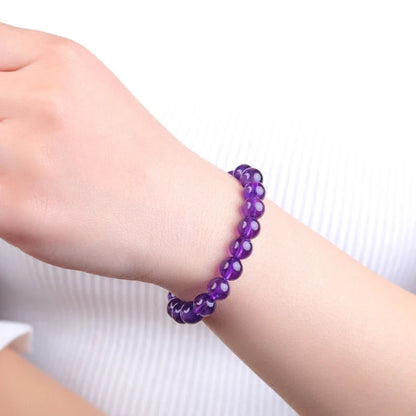bracelet perle violet