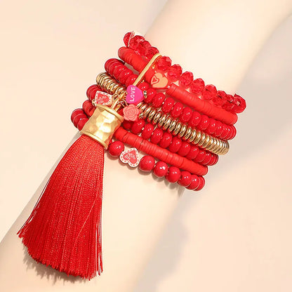 Bracelet Perle et Pompon