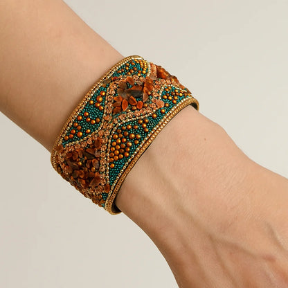 Bracelet Manchette Perles