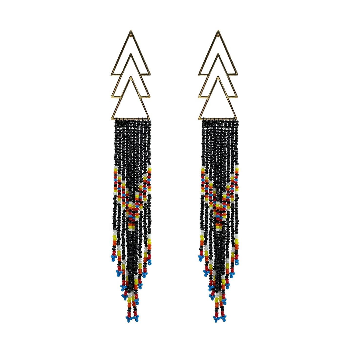 Boucle d'Oreille Perles Tissées