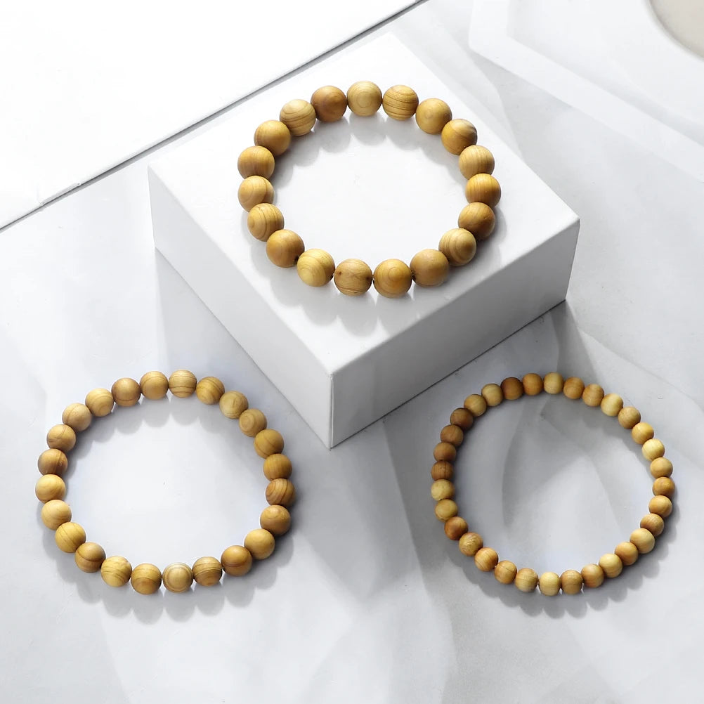Bracelet Homme Perle Bois