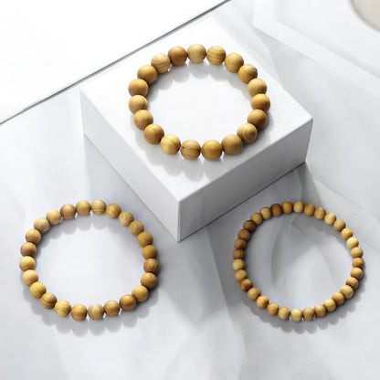 Bracelet Homme Perle Bois