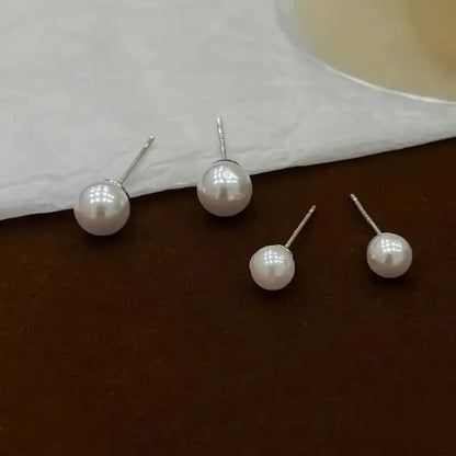 Boucle d'Oreille Puce Perle