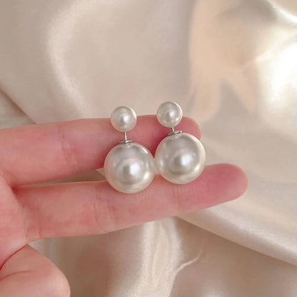 Boucle d'Oreille Fausse Perle de Culture