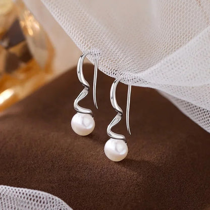 Boucle d'Oreille Perle Fine