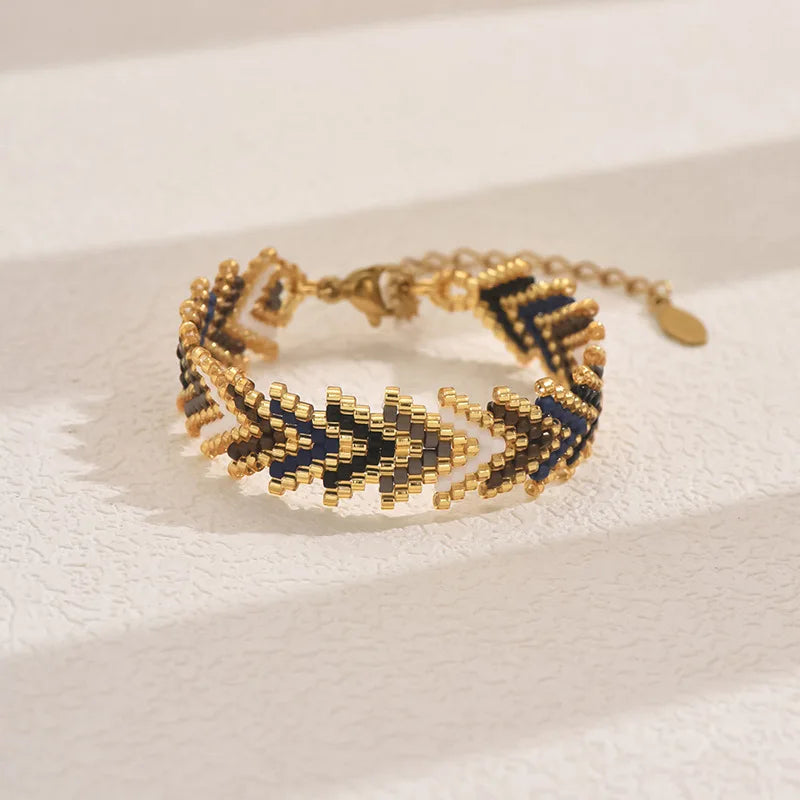 Bracelet en Perle Tissé