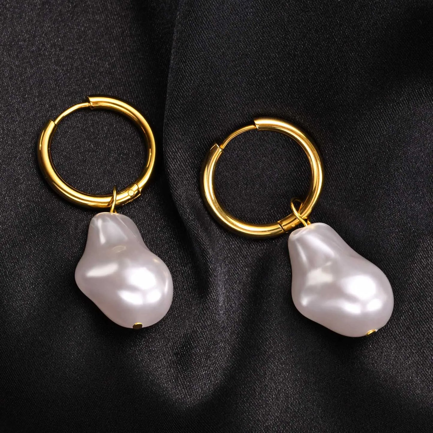 Boucle d'Oreille Homme Perle