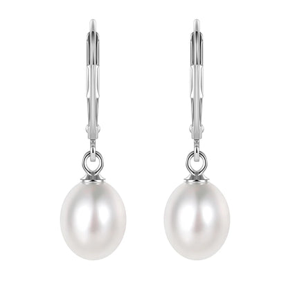 Boucle d'Oreille Perle d'Eau Douce