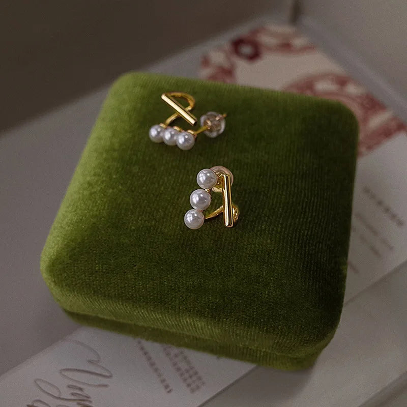 Boucle d'Oreille 3 Perles