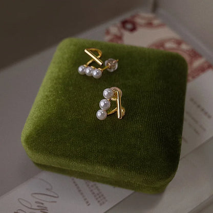 Boucle d'Oreille 3 Perles