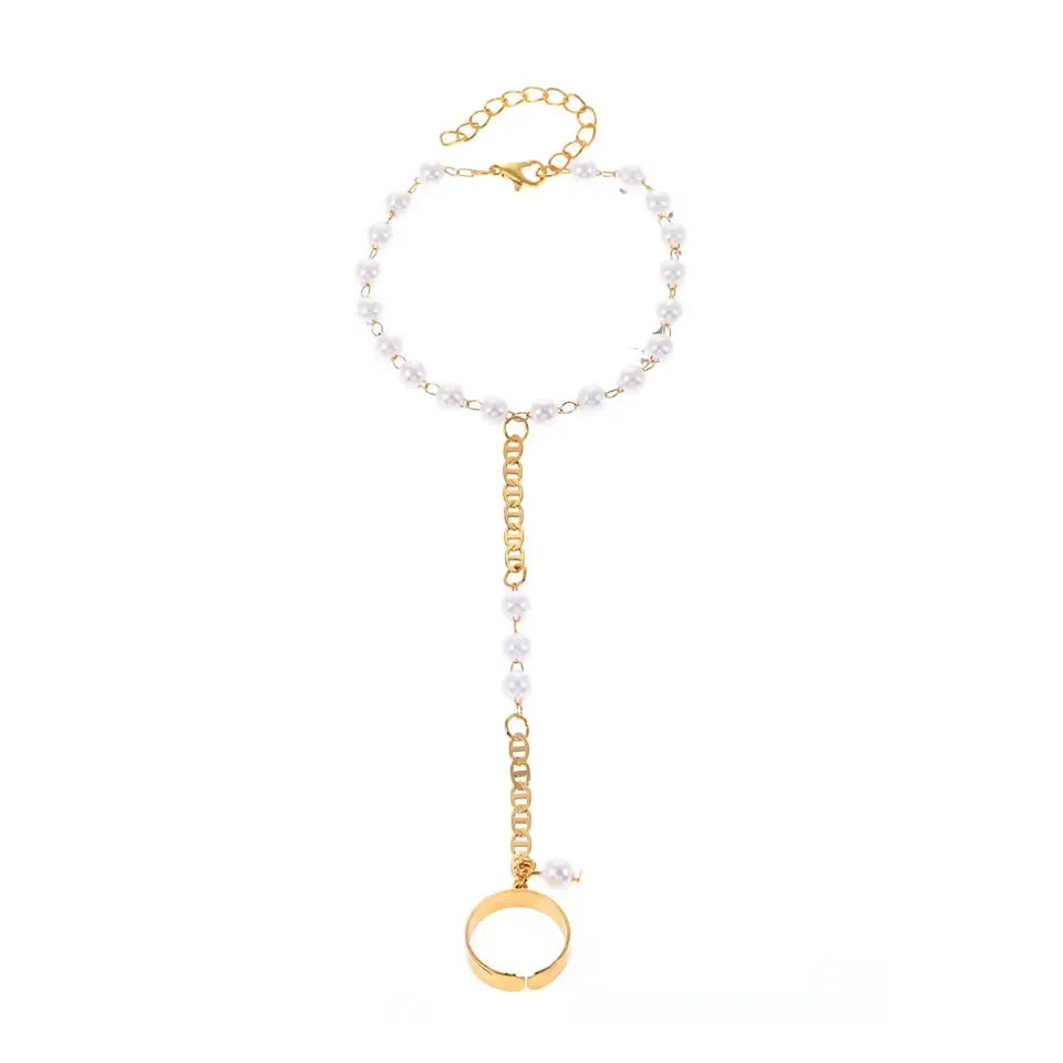 Bracelet Bague Perle