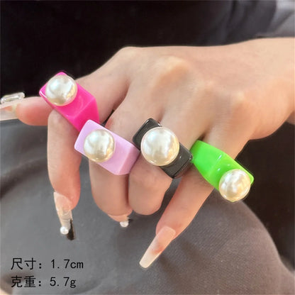 Bague Perle Resine