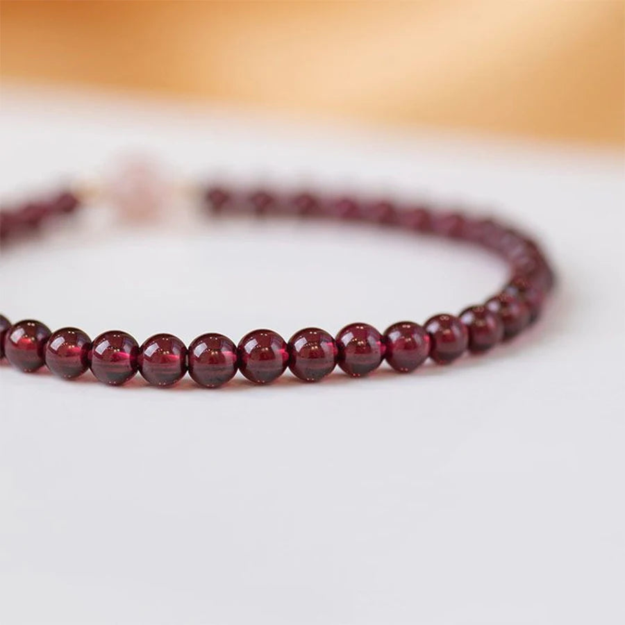 bracelet perle rouge femme