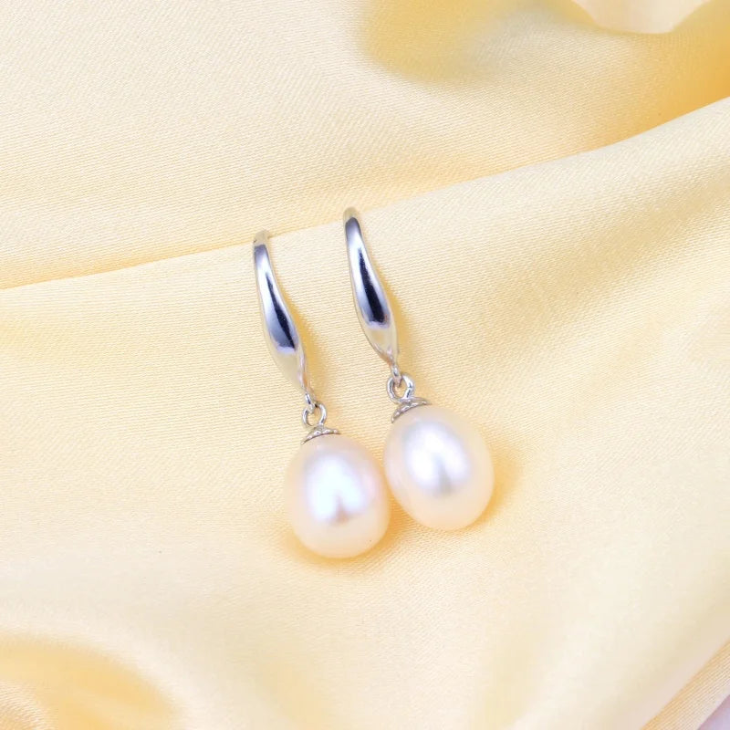 Boucle d'Oreille Perle Argent