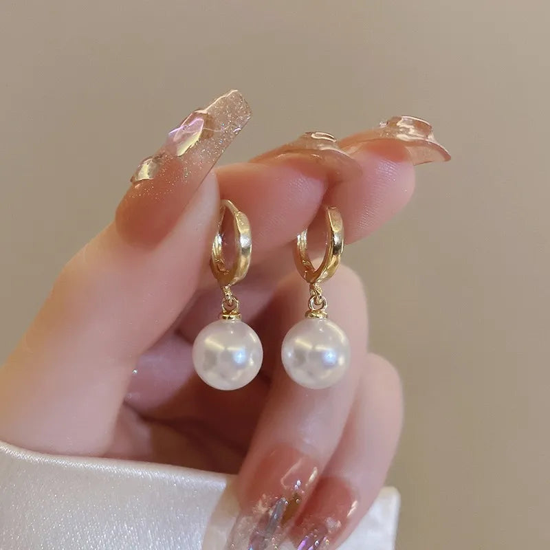 Boucle d'Oreille Perle Acier Inoxydable