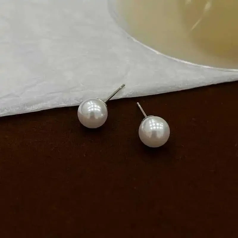 Boucle d'Oreille Puce Perle