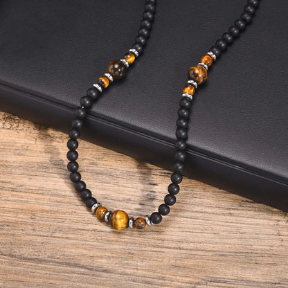 Collier Perle oeil de Tigre