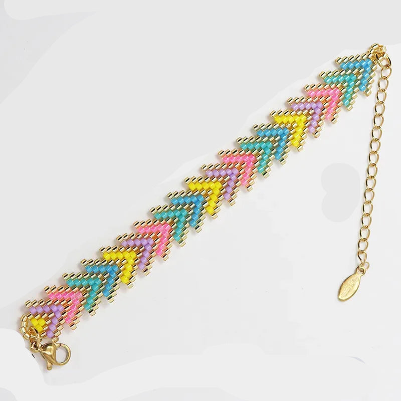 Bracelet en Perle Tissé