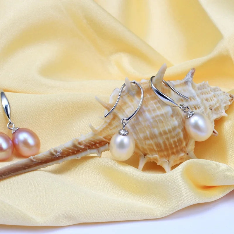 Boucle d'Oreille Perle Argent