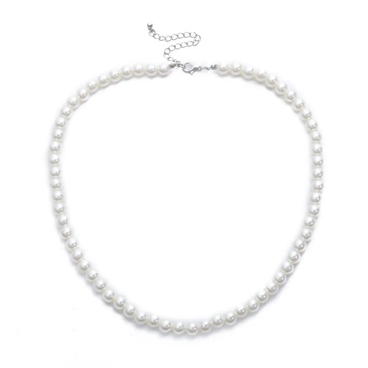 Collier Ras de Cou Perles Blanches