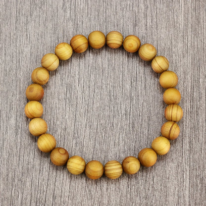 Bracelet Homme Perle Bois