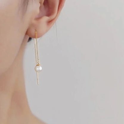 Boucle d'Oreille Imitation Perle de Culture