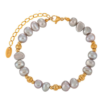 Bracelet Perle Grise