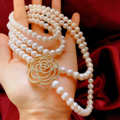 Collier Perle Fleur