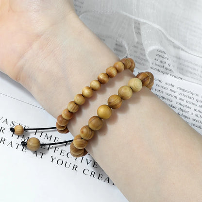 Bracelet Homme Perle Bois