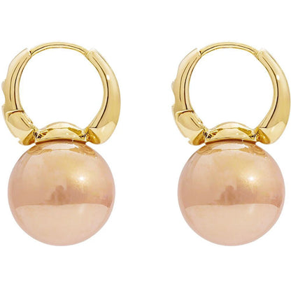 Boucle d'Oreille Grosse Perle