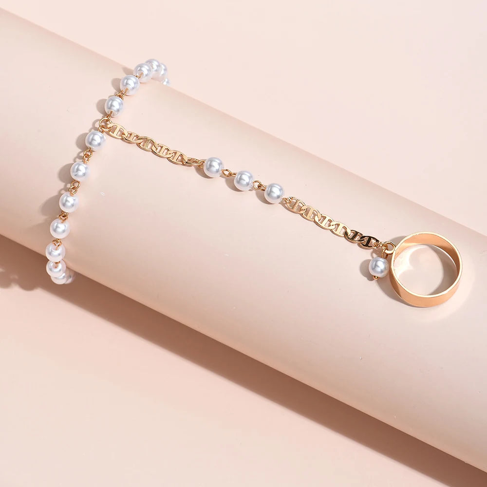 Bracelet Bague Perle