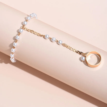 Bracelet Bague Perle