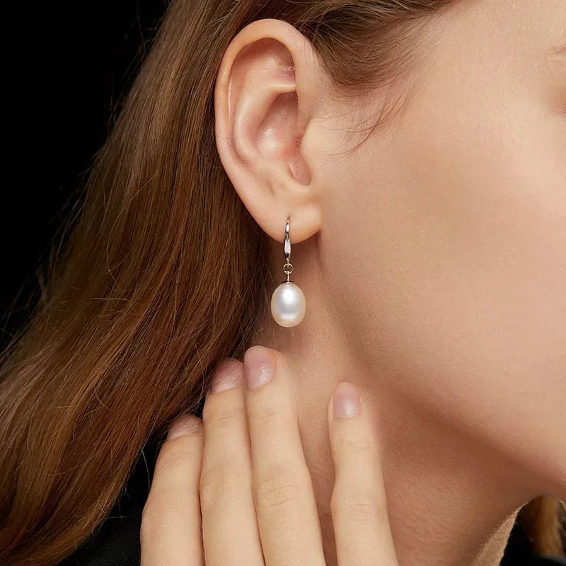 Boucle d'Oreille Perle Argent