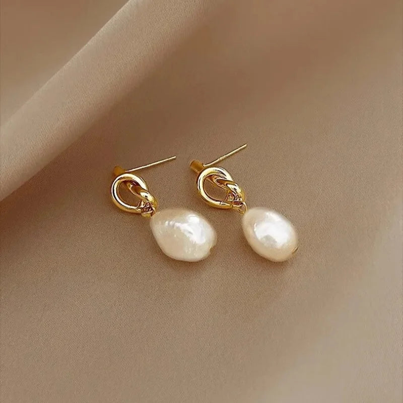 Boucle d'Oreille Perle d'Huitre