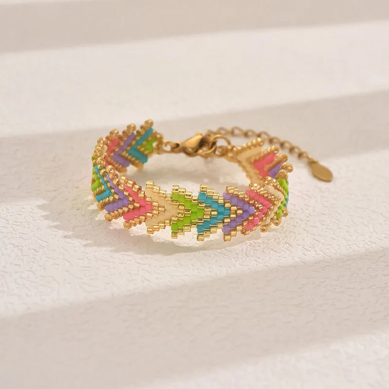 Bracelet en Perle Tissé
