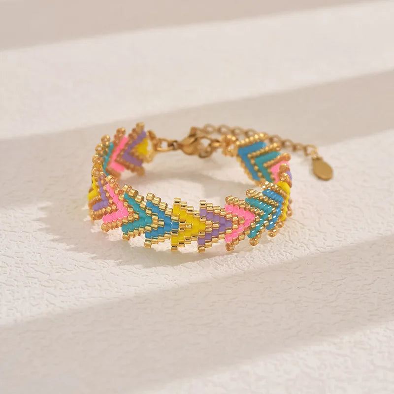 Bracelet en Perle Tissé