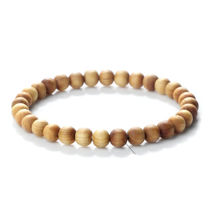Bracelet Homme Perle Bois