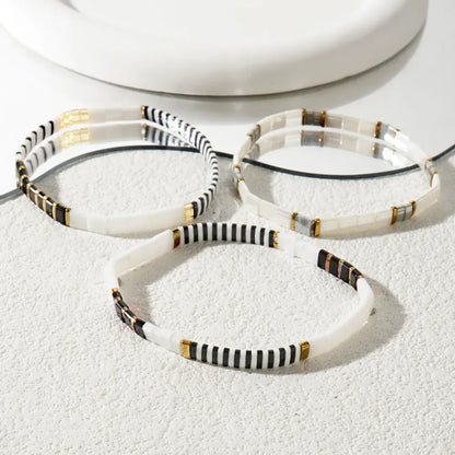 Bracelet Femme Perle Plate