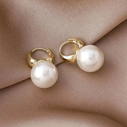 Boucle d'Oreille Grosse Perle
