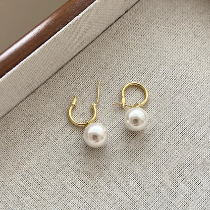 Boucle d'Oreille Perle Nacre