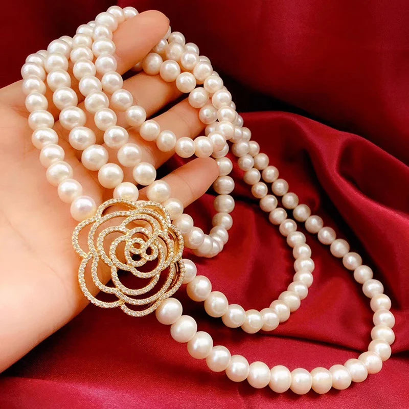Collier Perle Fleur