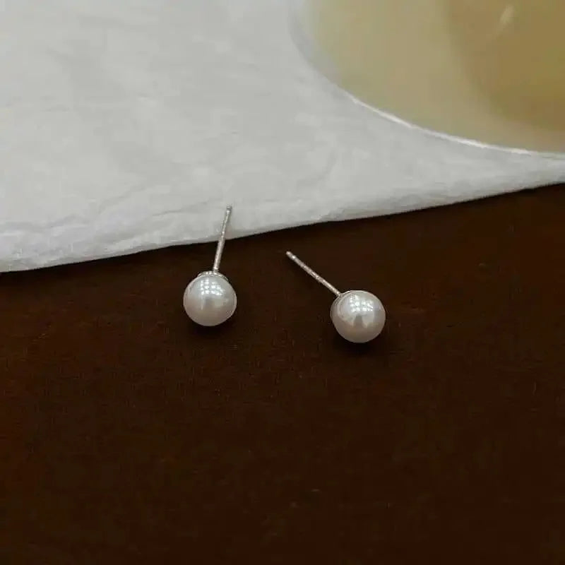 Boucle d'Oreille Puce Perle
