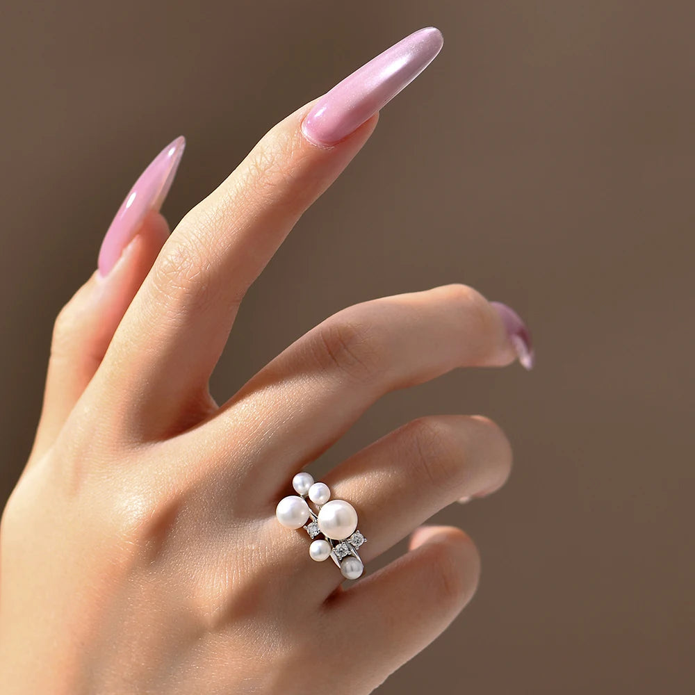 Bague Perle Moderne