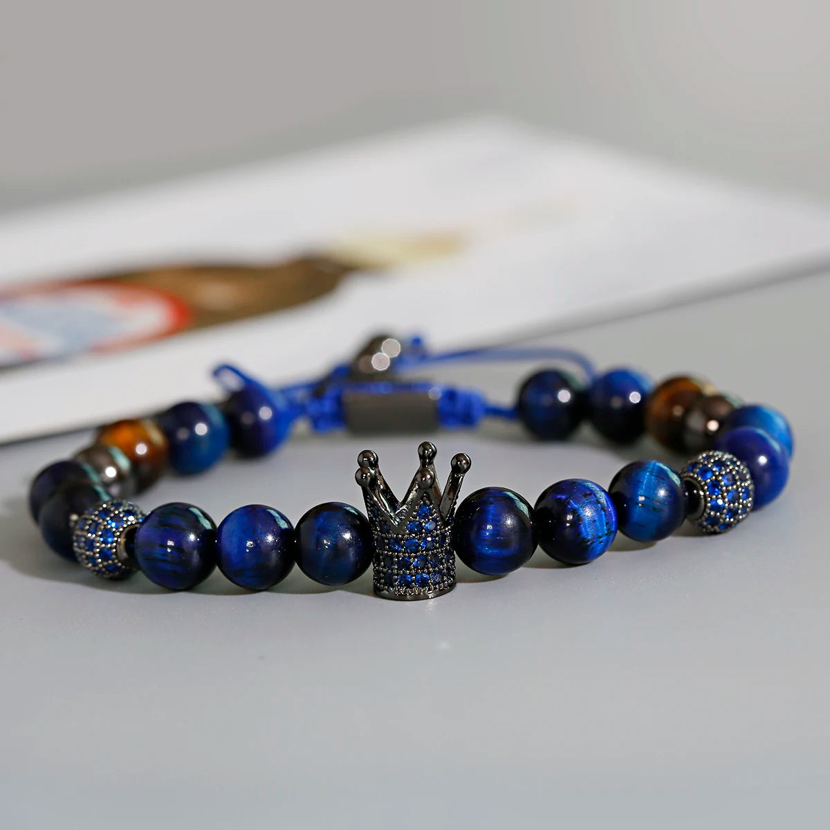 Bracelet Perle Homme Oeil de Tigre