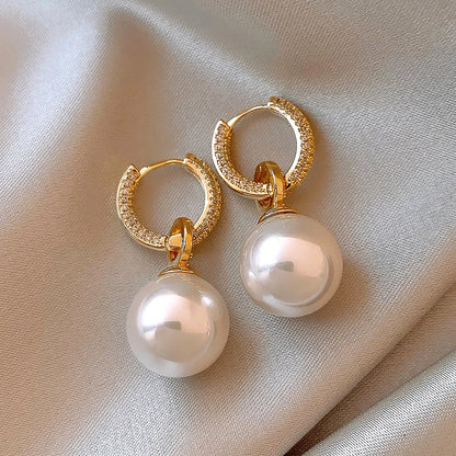 Boucle d'Oreille Perle Rose