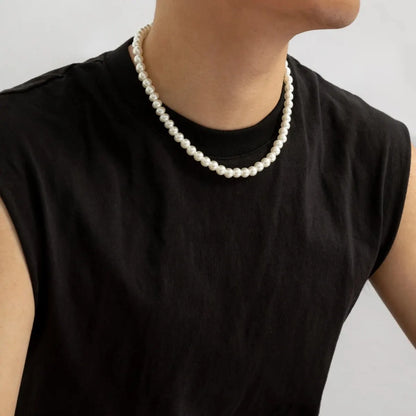 Collier Ras de Cou Perles Blanches