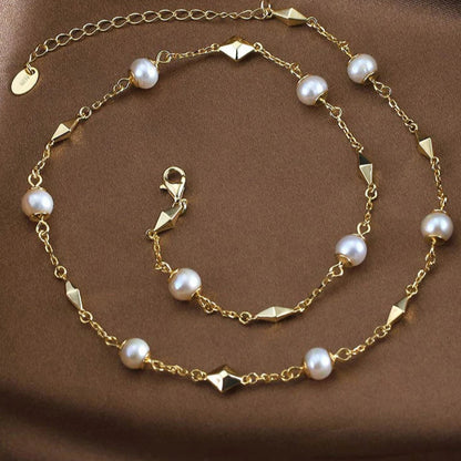 Collier Perle et Chaine