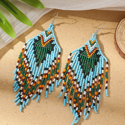 Boucle d'Oreille Tribal Perle